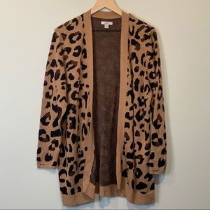 Croft & Barrow Plus Size Leopard Print Cardigan